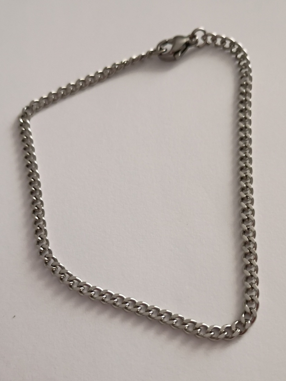 Men's Silver Chain Necklace - Classic Cuban Link